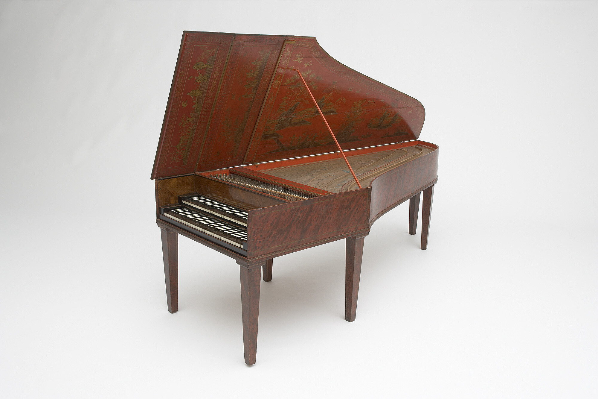 Harpsichord, By Johann Adolph Hass, ca. 1760, Chordophone, Photo credit: Alex Contreras